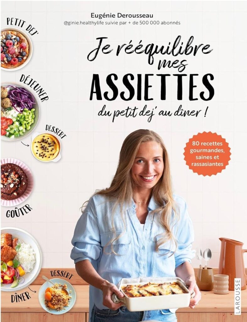Couverture du livre "Je rééquilibre mes assiettes du petit déj au dîner !", de Eugénie Derousseau