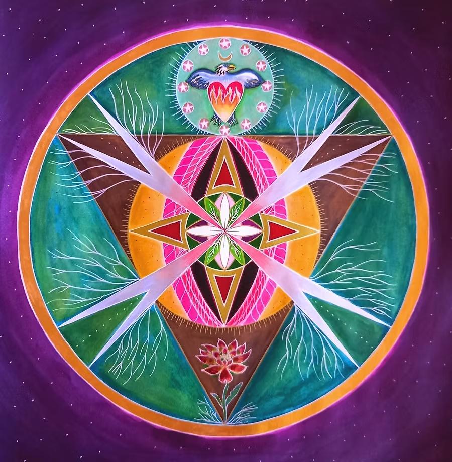 Visuel de mandala dessiné par Alice Morgane