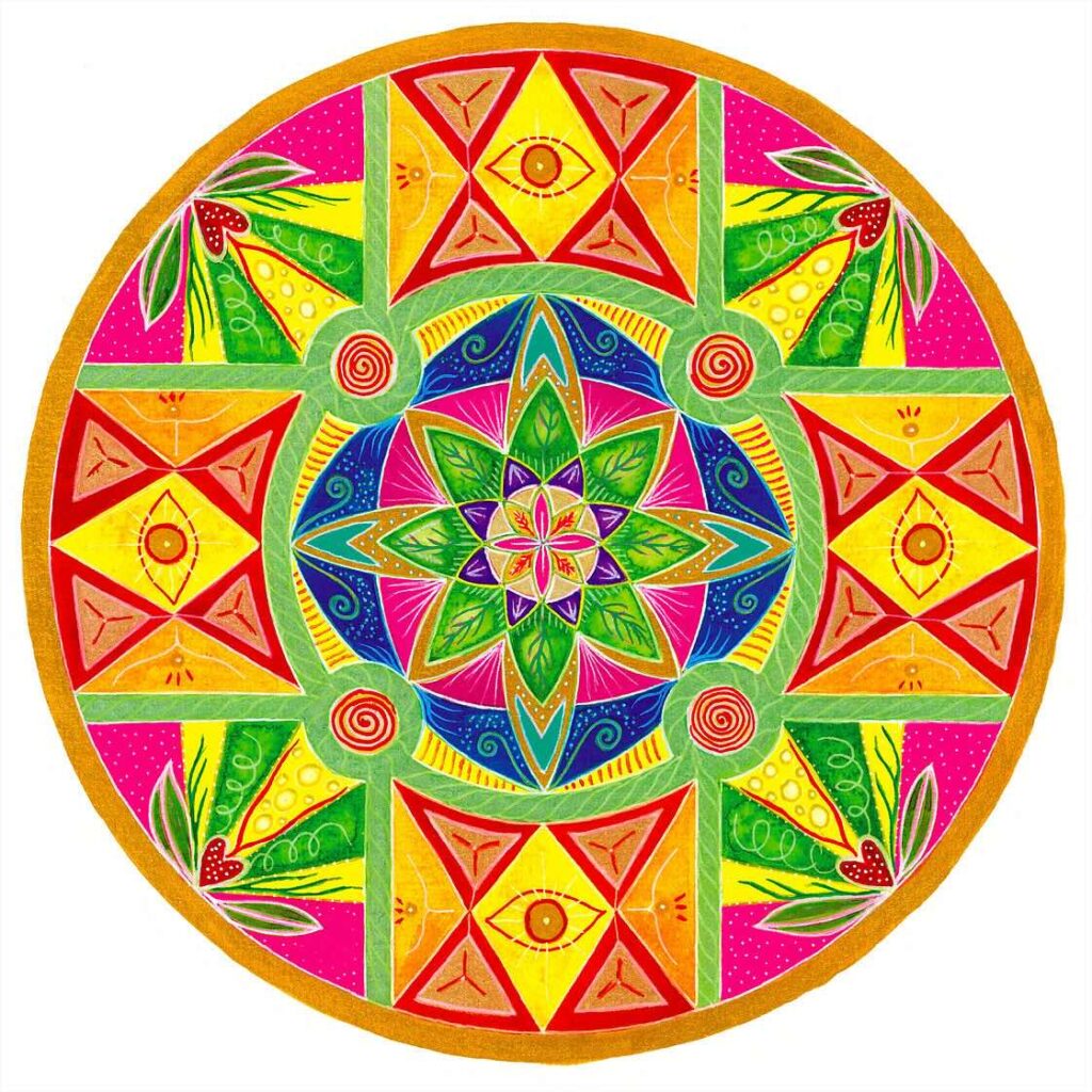 Visuel de mandala dessiné par Alice Morgane